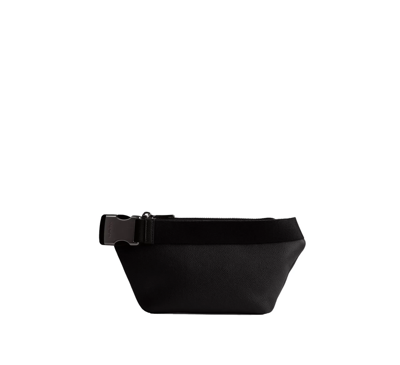 Coach Unisex Belt Bag With Signature Canvas Interior Detail Black