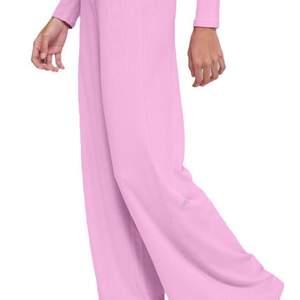 alo Women's Mid-Rise Dreamlight Straight Pant Candy Heart Pink