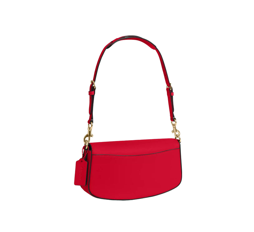 Coach Women's Andrea Shoulder Bag Gold/Bold Red