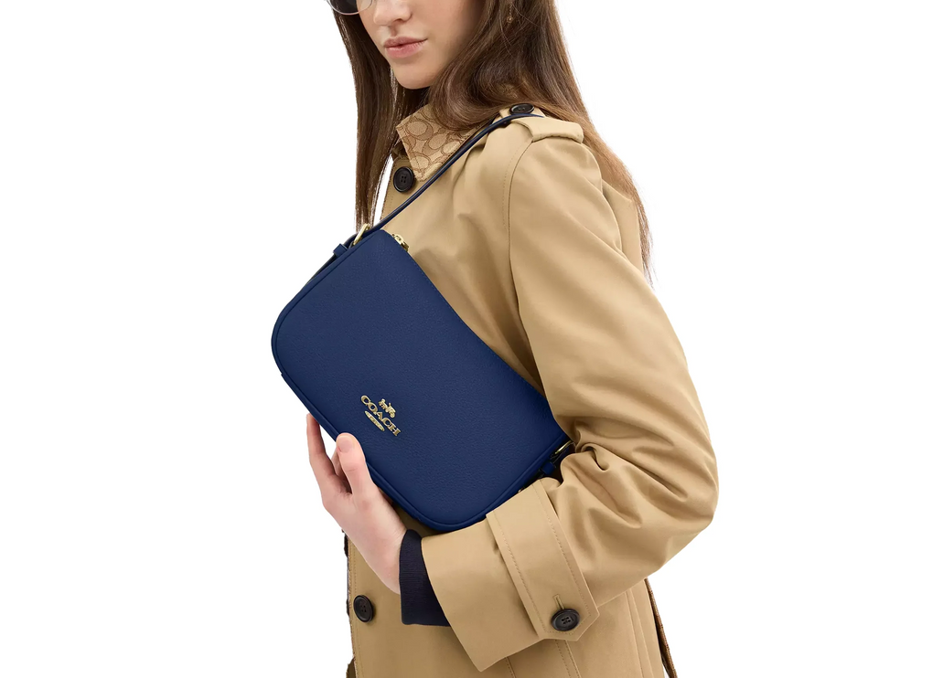 Coach Women's Kailey Shoulder Bag Gold/Deep Blue