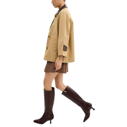 Coach Women's Extended Calf Kitten Heel Tall Boot Maple