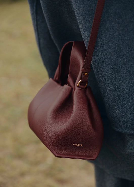 Polène Women's Numéro Neuf Mini Edition Textured Black Cherry
