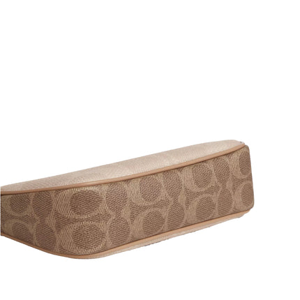 Coach Women's Nolita 19 In Blocked Signature Canvas Gold/Sand/Tan