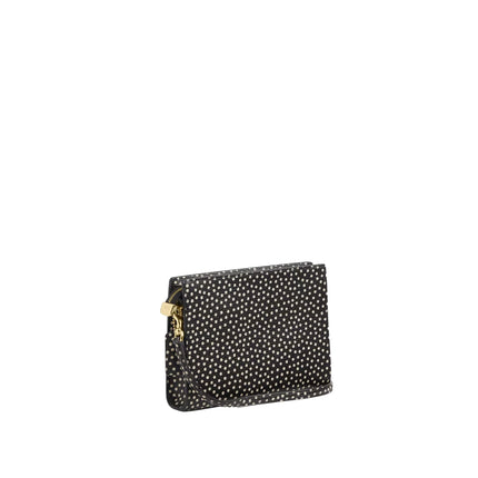 Coach Women's  Slim Crossbody Bag With Spot Print Gold/Black Multi