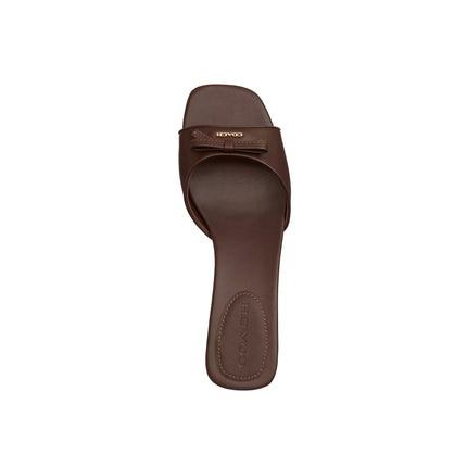 Coach Women's Bow Kitten Heel Sandal Maple