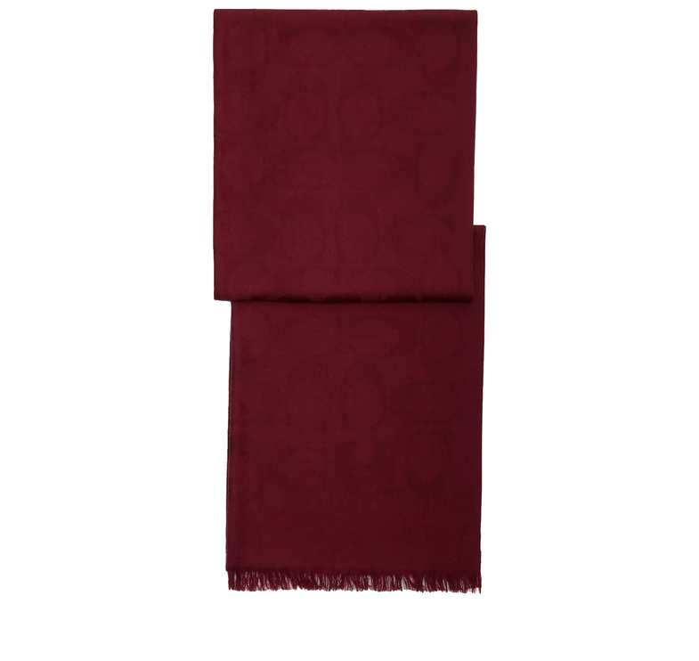 Coach Women's Signature Wrap Burgundy