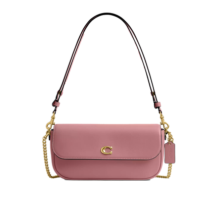 Coach Women's Brook Flap Chain Bag Brass/Peony