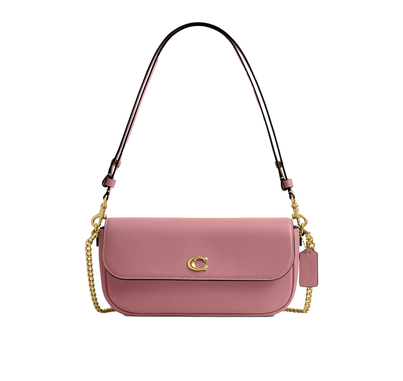 Coach Women's Brook Flap Chain Bag Brass/Peony