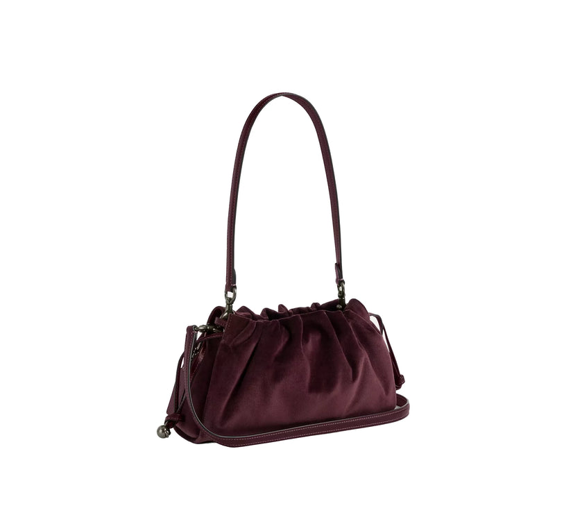 Coach Women's Faye Shoulder Bag Gunmetal/Burgundy