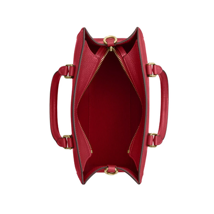 Coach Women's Maggie Small Tote Bag Gold/True Red