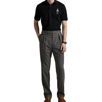 Polo Ralph Lauren Men's Classic Fit Polo Bear Mesh Polo Shirt  Polo Black