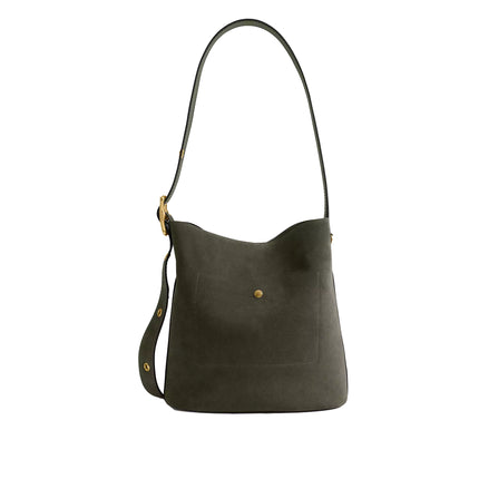 Coach Women's Bleecker Bucket Bag Suede/Brass/Olive
