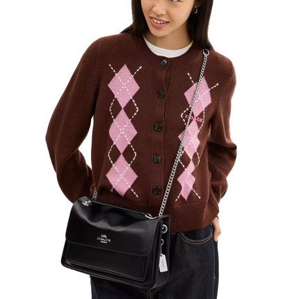 Coach Women's Elodie Crossbody Bag Silver/Black