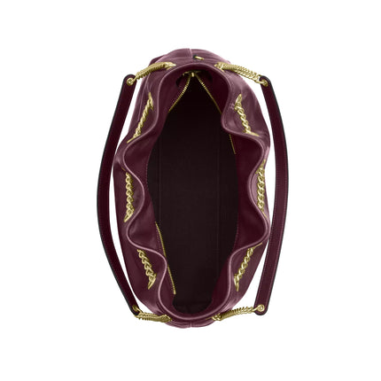 Coach Women's Evelyn Shoulder Bag Crinkle Leather/Gold