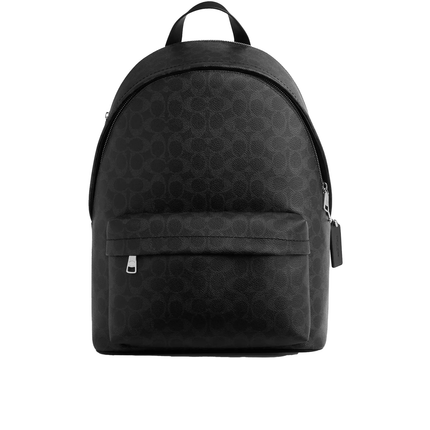 Coach Unisex Taylor Backpack In Signature Canvas Silver/Black Signature