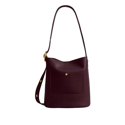 Coach Women's Bleecker Bucket Bag Brass/Merlot