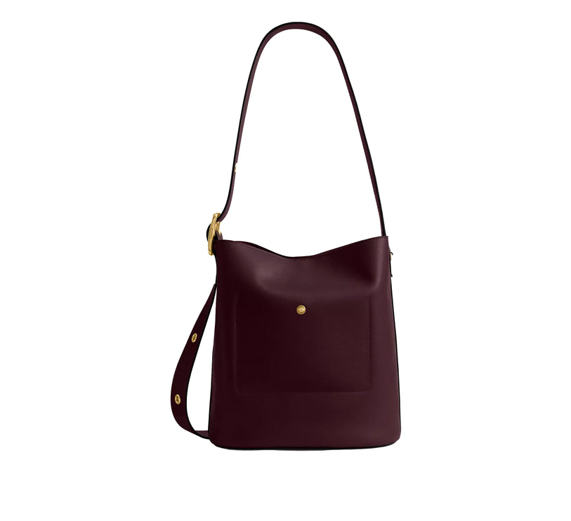 Coach Women's Bleecker Bucket Bag Brass/Merlot