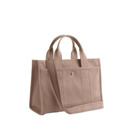 Coach Women's Cargo Tote Bag Silver/Dark Natural