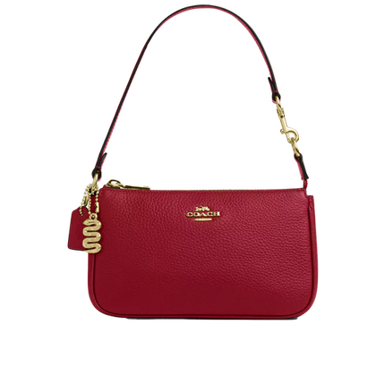 Coach Women's New Year Nolita 19 With Snake Charm Gold/Ruby