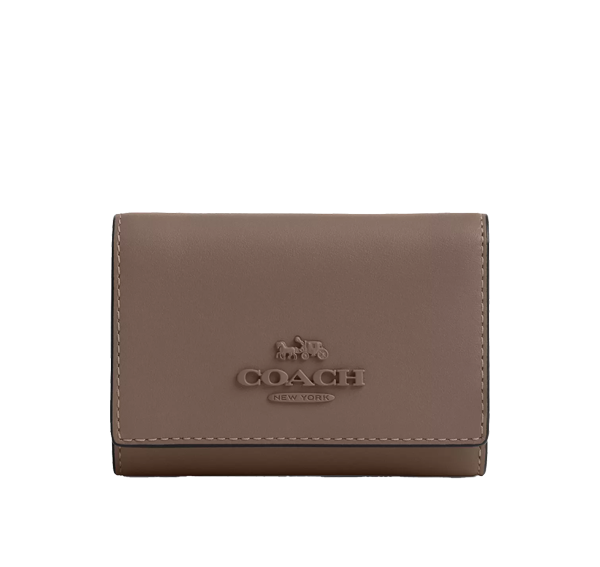 Coach Women's Micro Wallet  Gold/Dark Stone