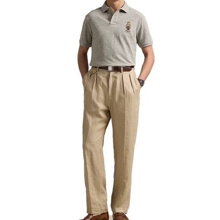 Polo Ralph Lauren Men's Classic Fit Polo Bear Mesh Polo Shirt Loft Heather