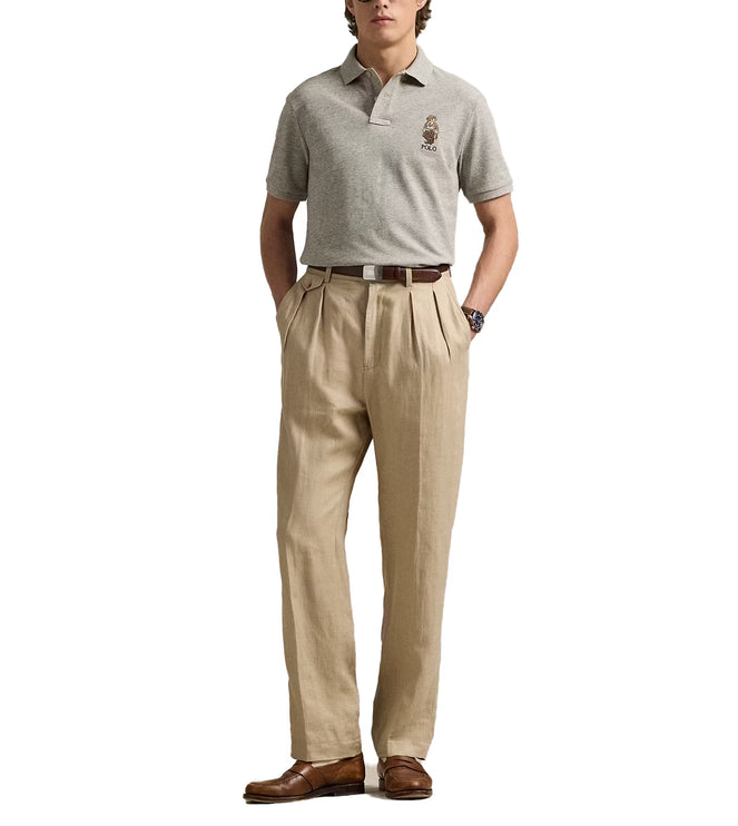 Polo Ralph Lauren Men's Classic Fit Polo Bear Mesh Polo Shirt Loft Heather