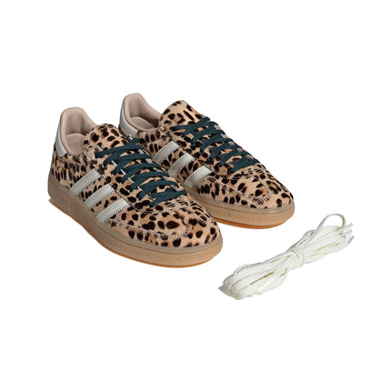 Adidas Women's Leopard Print Handball Spezial Shoes Magic Beige/Ivory/Aurora Ivy