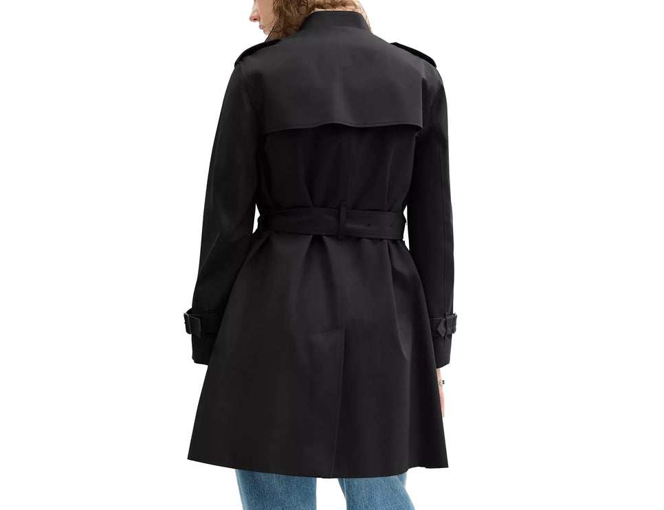 Coach Women's Mid Trench Black