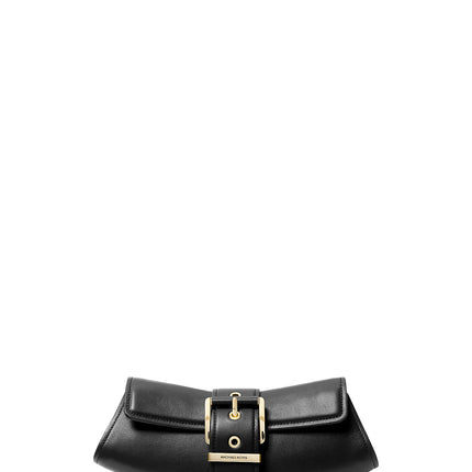 Michael Kors Women's Colby Small Leather Convertible Clutch Black