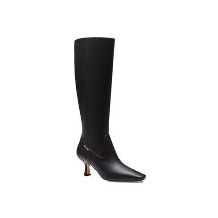Coach Women's Extended Calf Kitten Heel Tall Boot Black