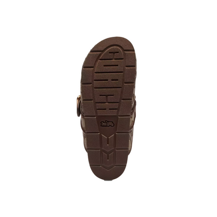 Coach Women's Archival Buckle Clog In Signature Jacquard Oak/Maple