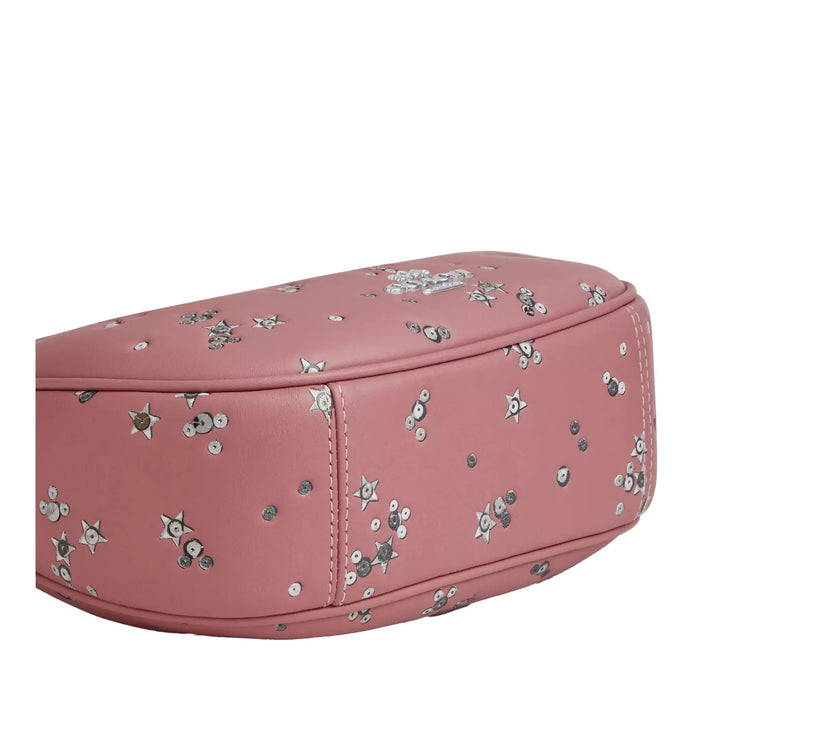 Coach Women's Carmen Mini Crossbody Bag With Star Print Novelty Leather/Silver