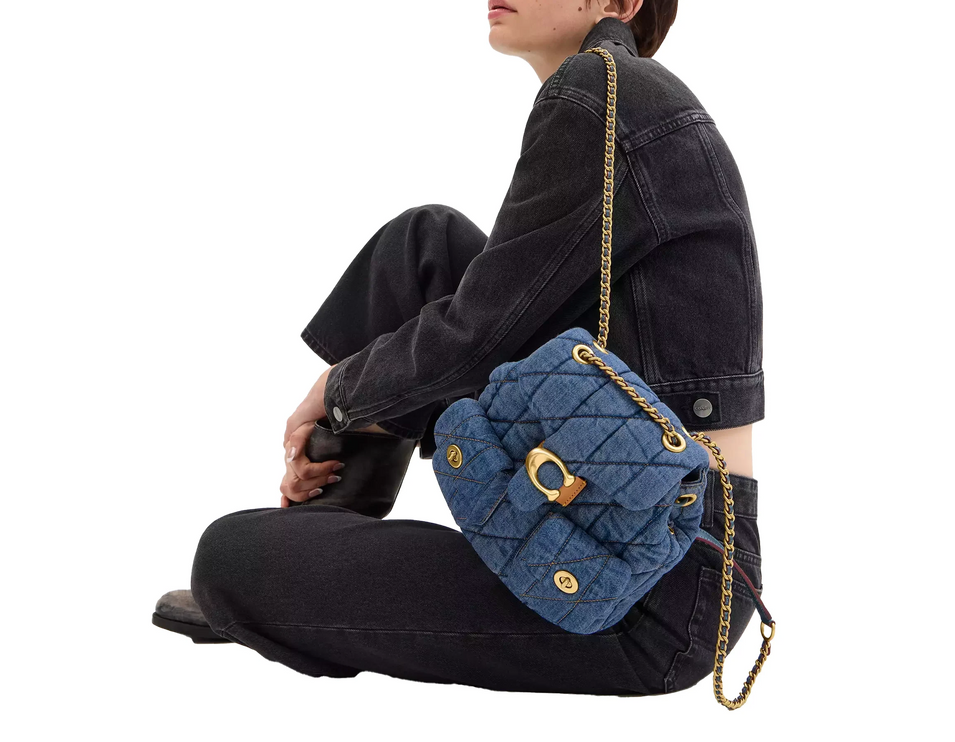 Coach Women's Tabby Backpack With Quilting Brass/Indigo