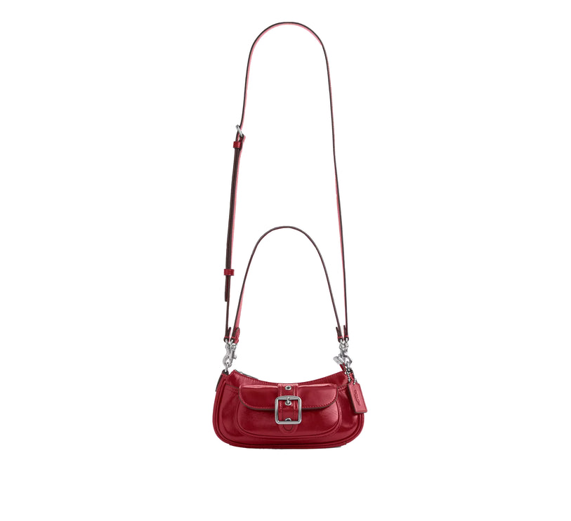 Coach Women's Ashton Mini Shoulder Bag Red/Silver