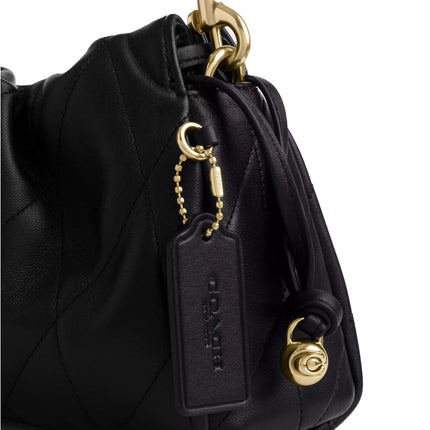 Coach Women's Faye Shoulder Bag With Quilting Gold/Black