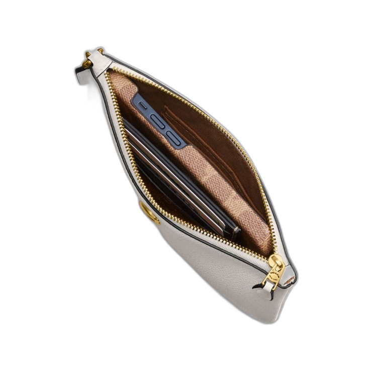 Coach Women's Essential Small Wristlet Brass/Black