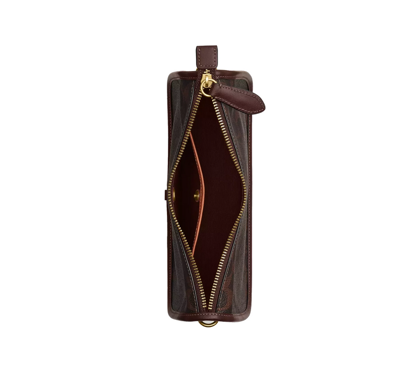 Coach Women's Waverly Bag In Signature Canvas Brass/Maple