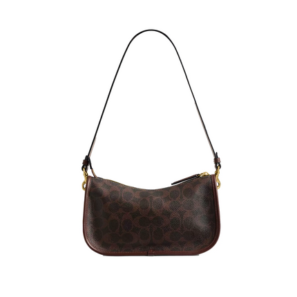 Coach Women's Waverly Bag In Signature Canvas Brass/Maple