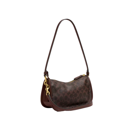 Coach Women's Waverly Bag In Signature Canvas Brass/Maple