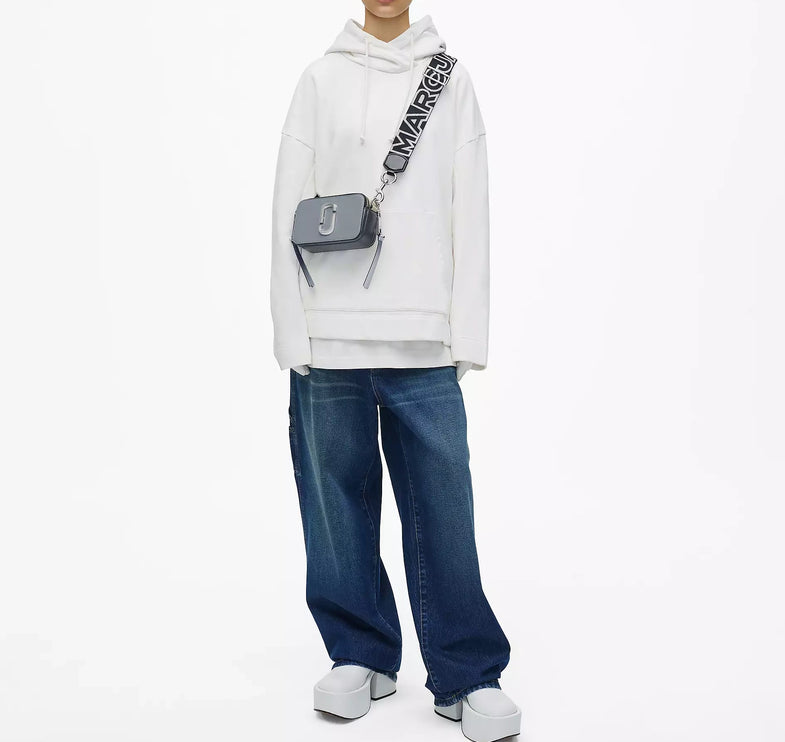 Marc Jacobs Women's The Snapshot Crossbody Bag Wolf Grey Multi - Hemen Kargoda