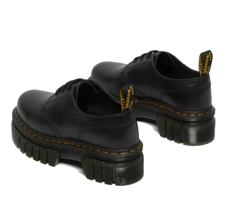 Dr. Martens Women's Audrick Nappa Leather Platform Shoes Black