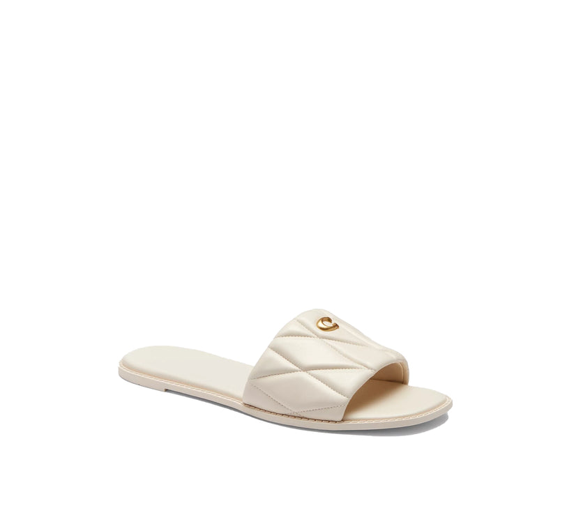 Coach Women's Holly Sandal With Quilting Chalk