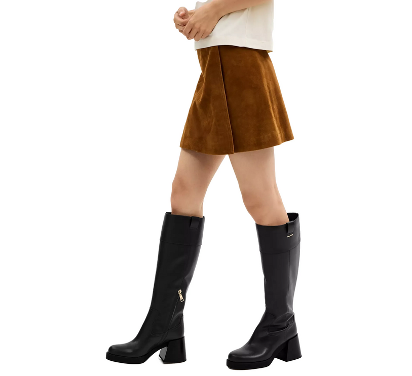 Coach Women's Block Heel Tall Boot Black