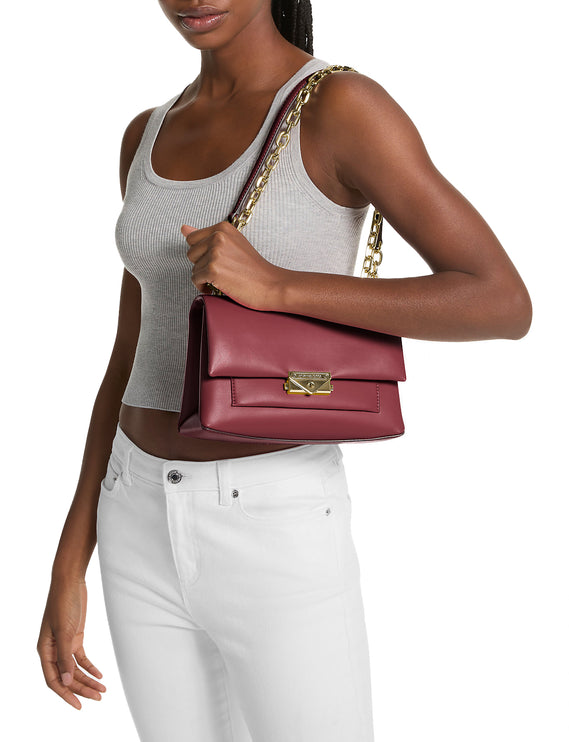 Michael Kors Women's Cece Medium Shoulder Bag Oxblood