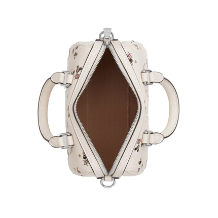 Coach Women's Mini Rowan Crossbody Bag With Star Print White/Silver