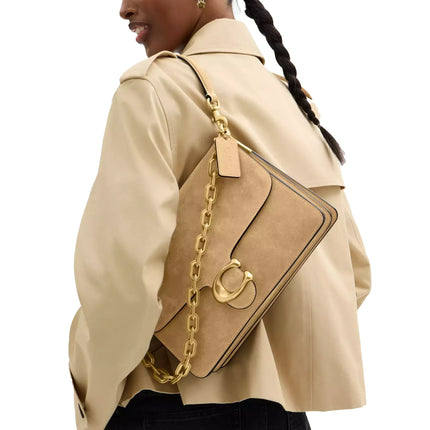 Coach Women's Chain Tabby Shoulder Bag 30 Brass/Sand
