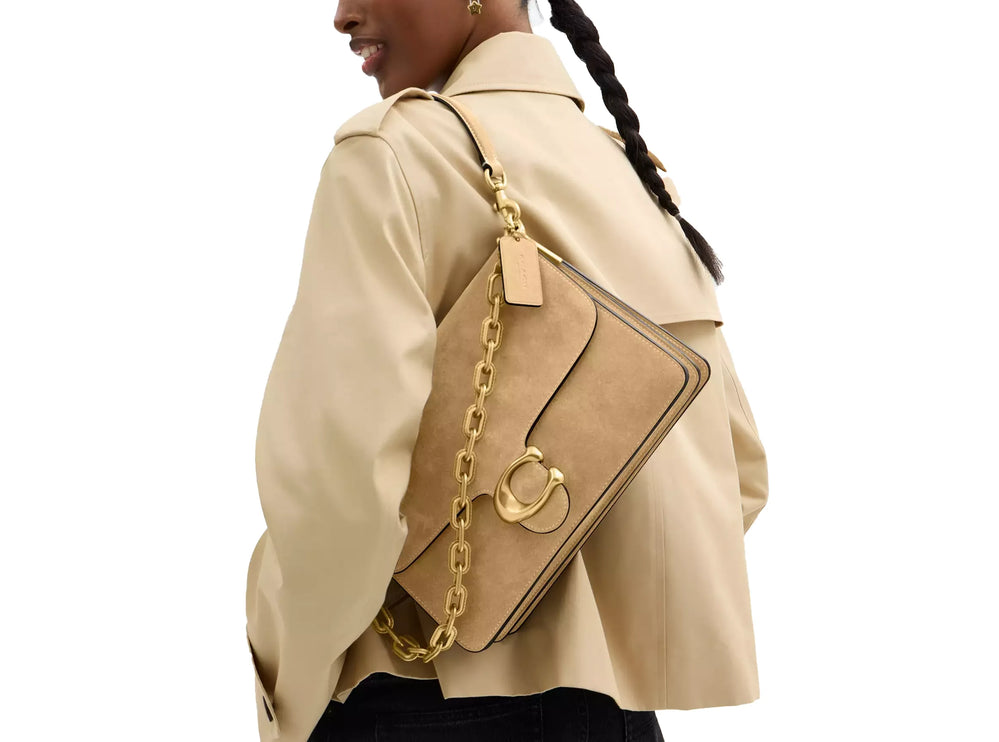 Coach Women's Chain Tabby Shoulder Bag 30 Brass/Sand