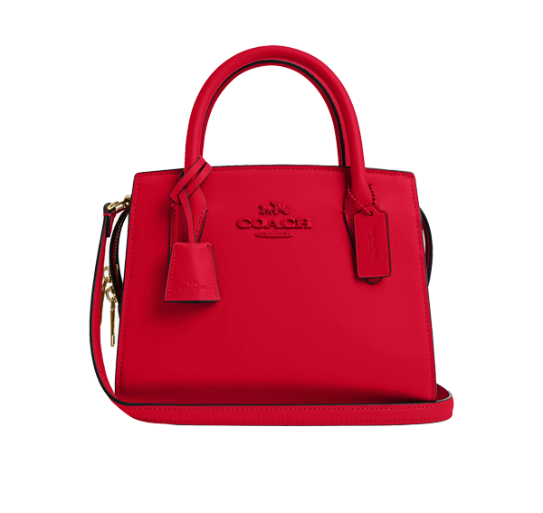 Coach Women's Andrea Carryall Bag Gold/Bold Red