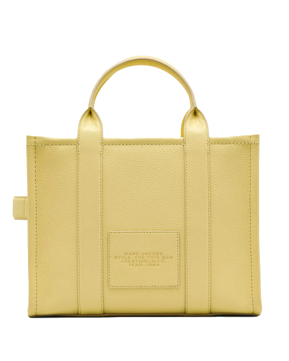 Marc Jacobs Women's The Leather Medium Tote Bag Custard