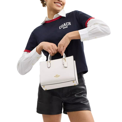 Coach Women's Maggie Small Tote Bag Gold/Chalk